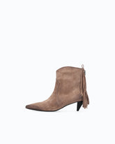Bottines en daim à talons et franges -  | Pinko