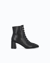 Bottines à lacets en cuir à talons -  | Pinko