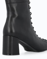 Bottines à lacets en cuir à talons -  | Pinko