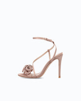 Satin stiletto sandal with strass bow -  | Pinko
