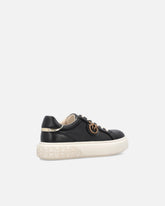 Sneakers flatform con suola alta e logo in metallo -  | Pinko