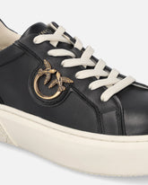 Sneakers flatform con suola alta e logo in metallo -  | Pinko