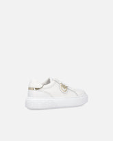 Sneakers flatform con suola alta e logo in metallo -  | Pinko