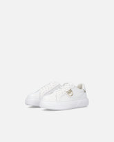 Sneakers flatform con suola alta e logo in metallo -  | Pinko