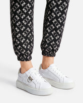 Sneakers in pelle con logo Love Birds -  | Pinko