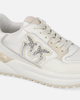 Scarpe da ginnastica chunky con satin e strass -  | Pinko