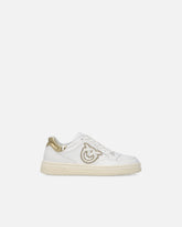 Scarpe da tennis in pelle con dettagli metallizzati -  | Pinko