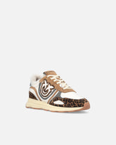 Sneakers con logo Love Birds e stampa animalier -  | Pinko