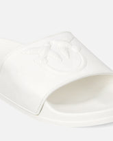 Gumowe klapki z dużym logo Love Birds -  | Pinko