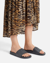 Rubber slip-on sandals with Love Birds maxi logo -  | Pinko