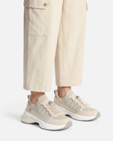 Sneakers in maglia con lacci e fermacorda -  | Pinko