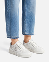 Sneakers in pelle con logo Love Birds -  | Pinko
