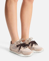Sneakers con lacci doppi e applicazioni gioiello -  | Pinko