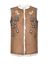 Gilet in faux sherling e ricami gioiello