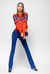Pullover in maglia di cotone con pizzo