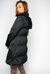 Long duvet coat in technical satin
