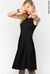 Knit fit and flare dress