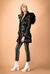 Technical fabric duvet coat with studs