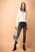 Jeans mid-rise a sigaretta in tessuto stretch