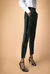 Pantaloni in crêpe con bande velour