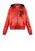 Giacca bomber in duchesse con cappuccio