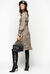 Animal polka dot pattern jacquard dress