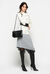 Midi-length knitted skirt