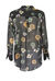 Camicia in crêpe de Chine stampa foulard