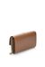 Leather wallet with shoulder strap