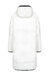 Long technical quilted coat