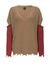 Maglia a V punto pannocchia con cut-out