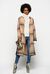 Cappotto check con frange