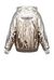 Giacca impermeabile in nylon metallizzato