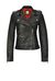 Giacca biker in pelle trattamento vegetale