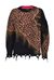 Animal pattern jacquard pullover