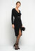 Belted midi dress