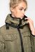 Long technical quilted coat