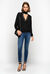 Skinny cropped jeans in stretch denim