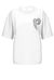 Cotton jersey T-shirt with rhinestones and glitter