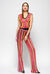 Top in jersey rachel di viscosa a righe multicolor
