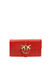 Leather wallet with shoulder strap
