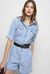 Short denim jumpsuit
