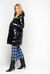 Glossy quilted coat