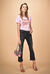 T-shirt in jersey vintage multi logo