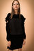 Felpa in cotone con cut-out