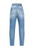 Carrot-fit jeans with belt