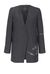 Blazer with herringbone pattern
