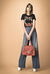 Pantaloni flared in denim comfort