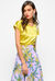 Short sleeve silk satin top