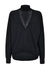 Cashmere blend pullover with lace